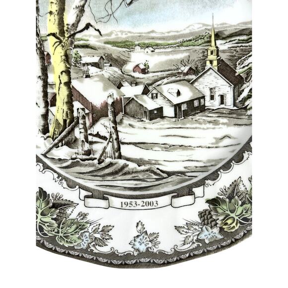 Johnson Bros Friendly Village England Vintage 50th Anniversary Limited Ed. Plate - Picture 6 of 7